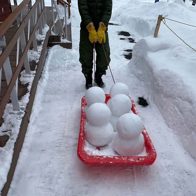 旭山動物園でミニ雪だるま作製中！！ – 旭山動物園くらぶ