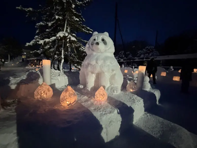 雪あかりの動物園」が開催されました – 旭山動物園くらぶ